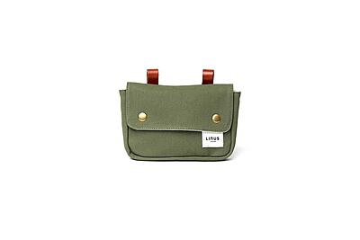 Linus Pouch-Hunter Green/Cream